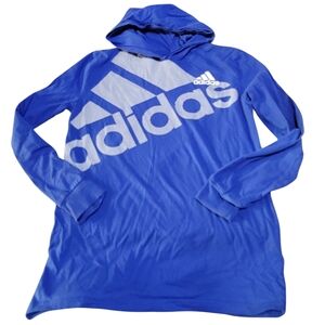 ADIDAS Youth Blue Lightweight Hoodie Sweatshirt